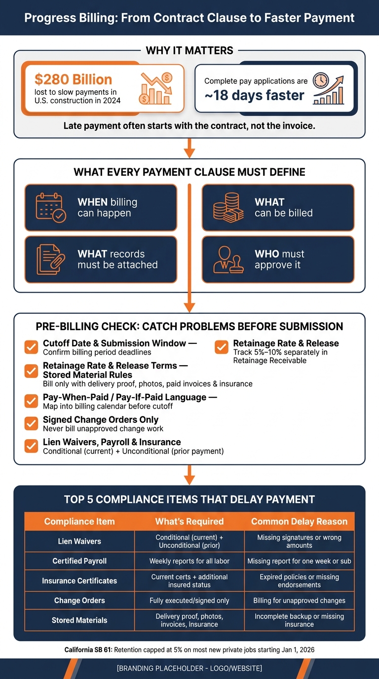 Progress Billing Checklist: From Contract to Payment