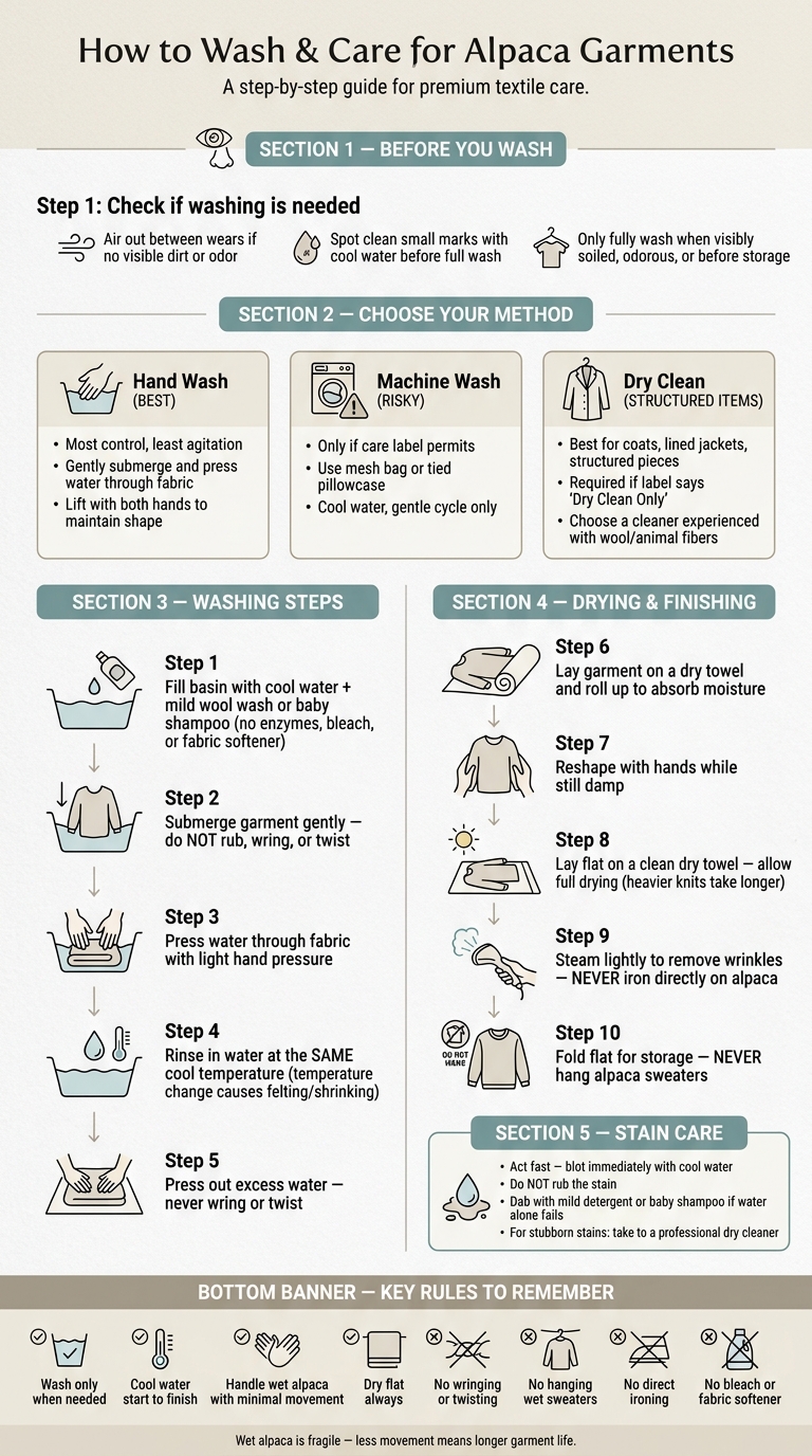 How to Wash & Care for Alpaca Garments: Step-by-Step Guide