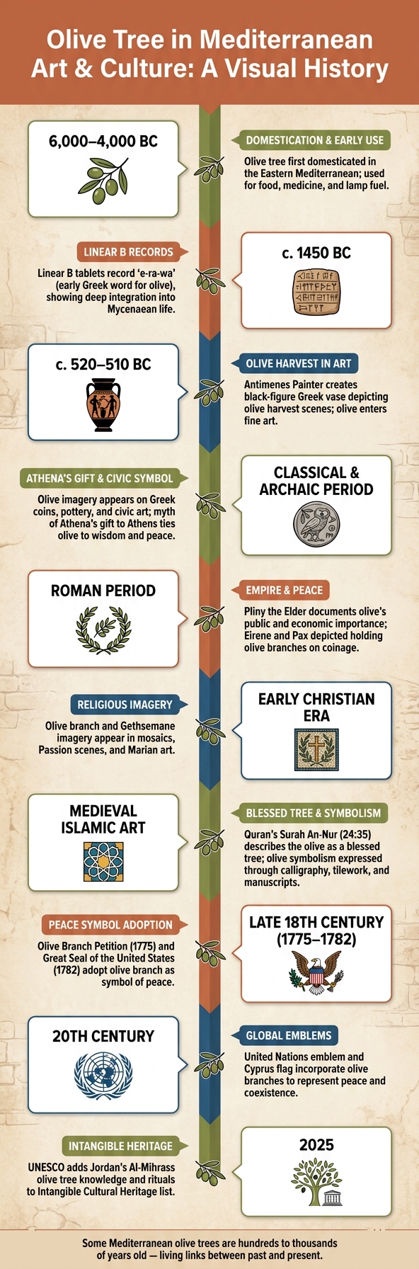Olive Tree in Mediterranean Art & Culture: A Visual History