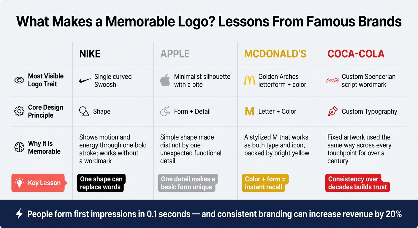 What Makes a Memorable Logo? 4 Famous Brands Compared
