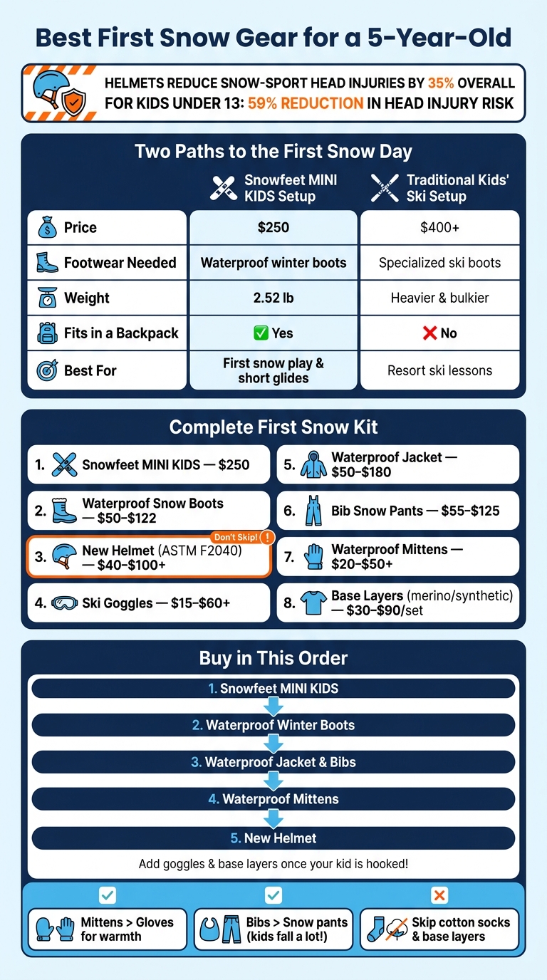 Best First Snow Gear for a 5-Year-Old: Quick Comparison Guide