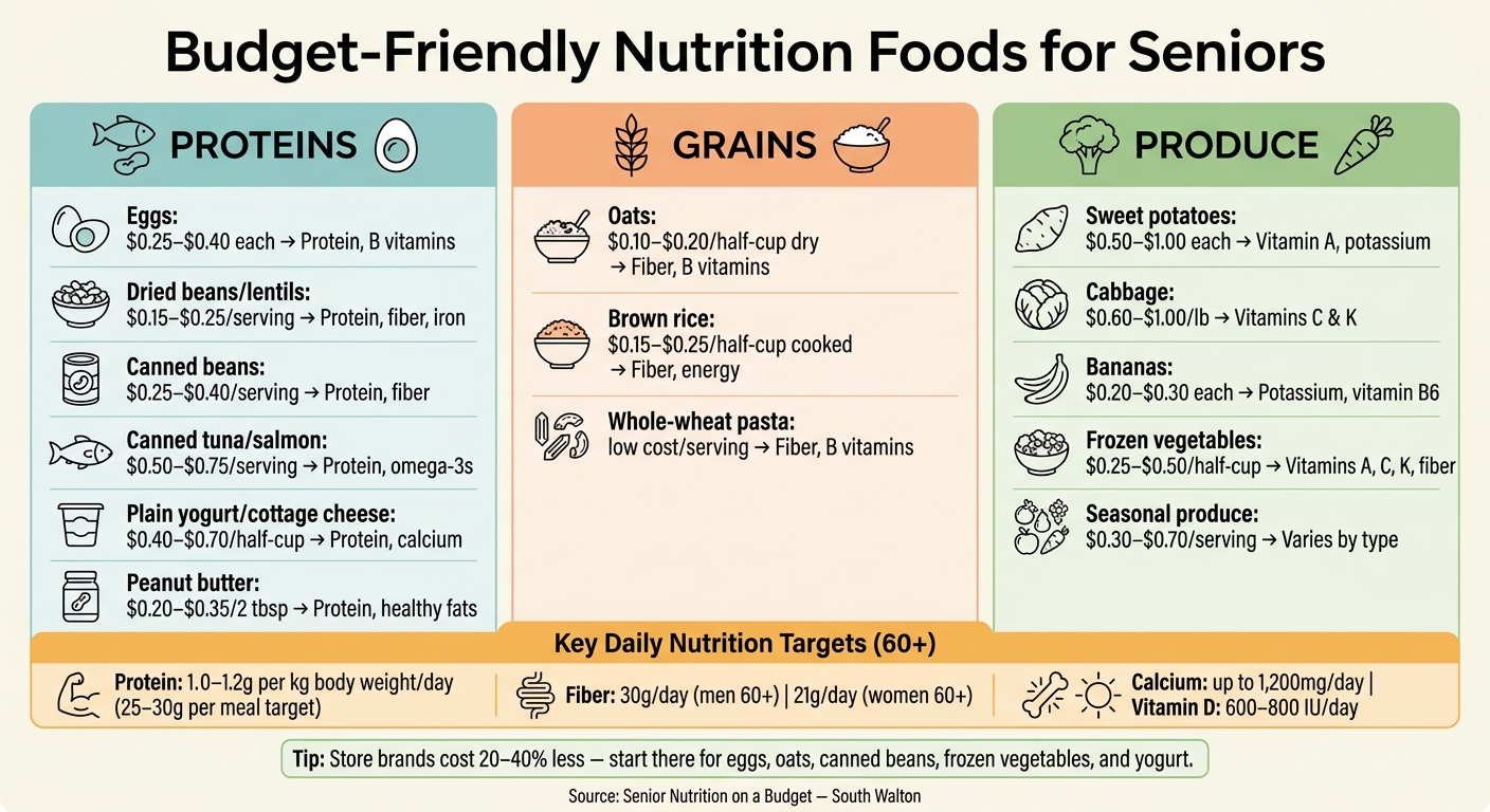 Budget-Friendly Nutrition Foods for Seniors: Cost & Benefits at a Glance