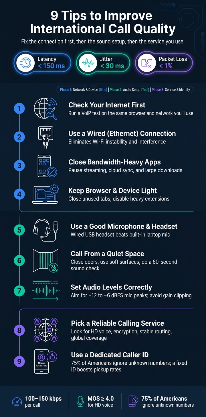 9 Tips to Improve International Call Quality