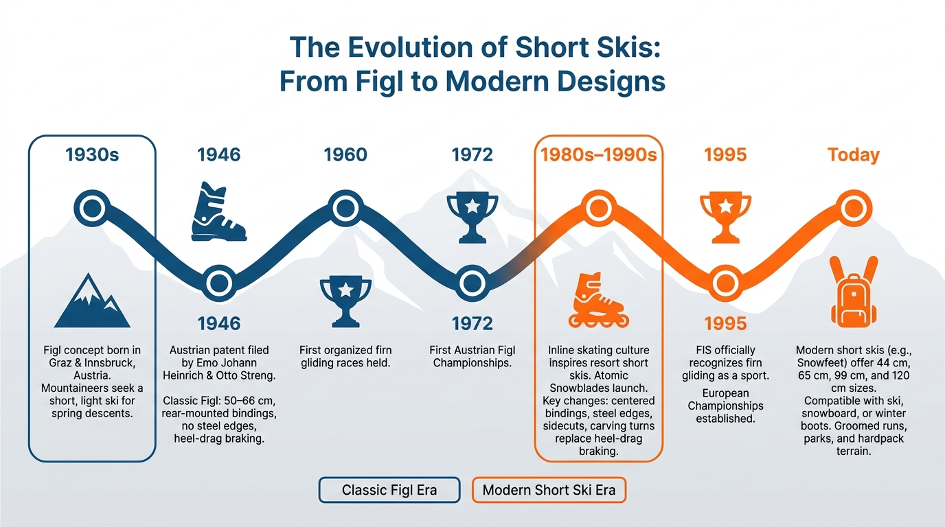 Figl Skis to Modern Short Skis: Evolution Timeline