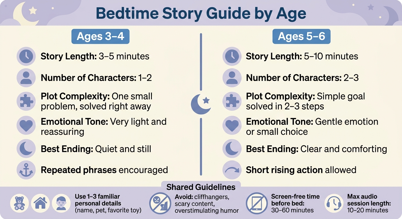 Bedtime Story Guide by Age: 3–4 vs. 5–6 Year Olds