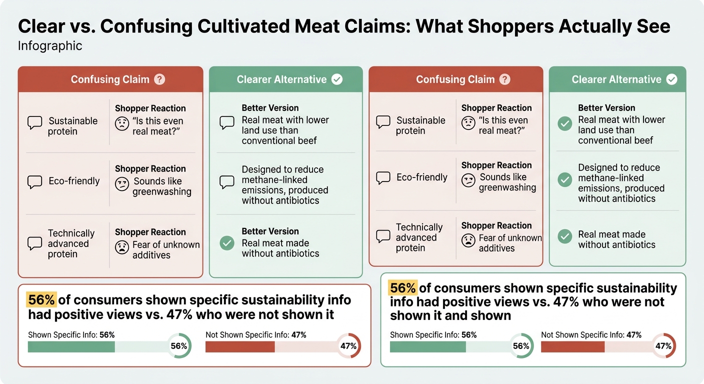 Clear vs. Confusing Cultivated Meat Claims: What Shoppers Actually See