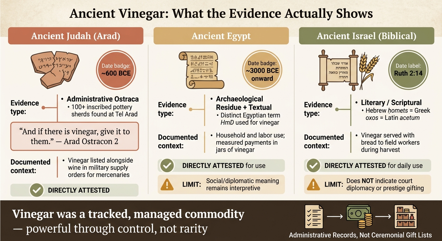 Ancient Vinegar in History: Supply System vs. Diplomatic Gift