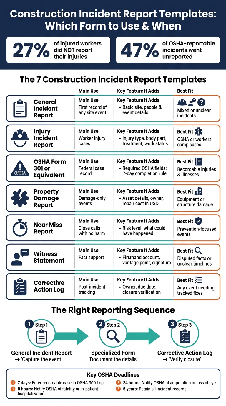 Construction Incident Report Templates: Which Form to Use & When