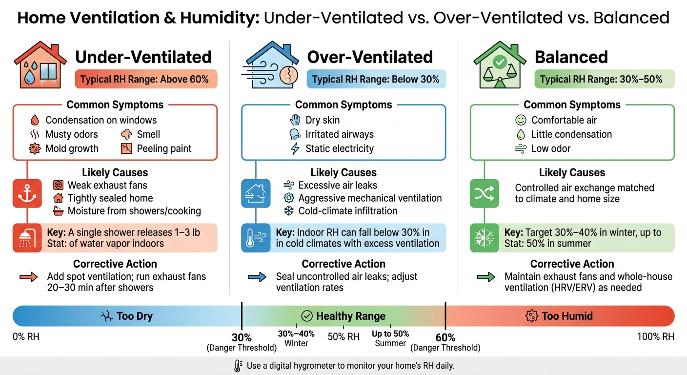 Home Ventilation & Humidity: Under-Ventilated vs. Over-Ventilated vs. Balanced