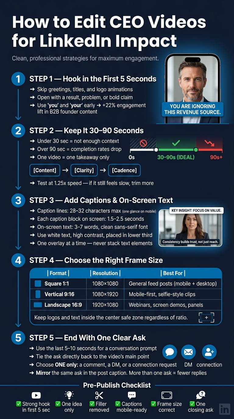 How to Edit CEO Videos for LinkedIn: A Step-by-Step Visual Guide