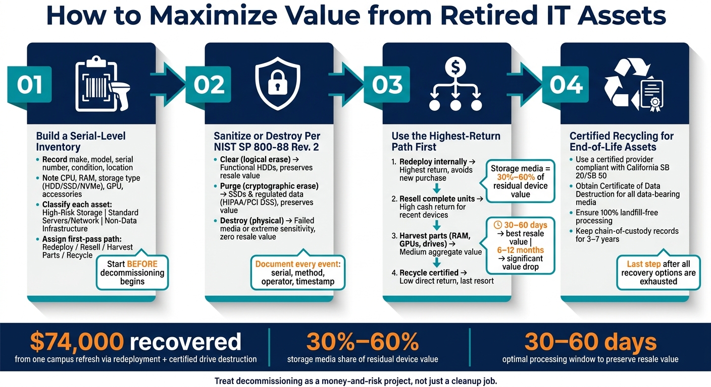 IT Asset Retirement: 4-Step Process to Maximize Value & Minimize Risk