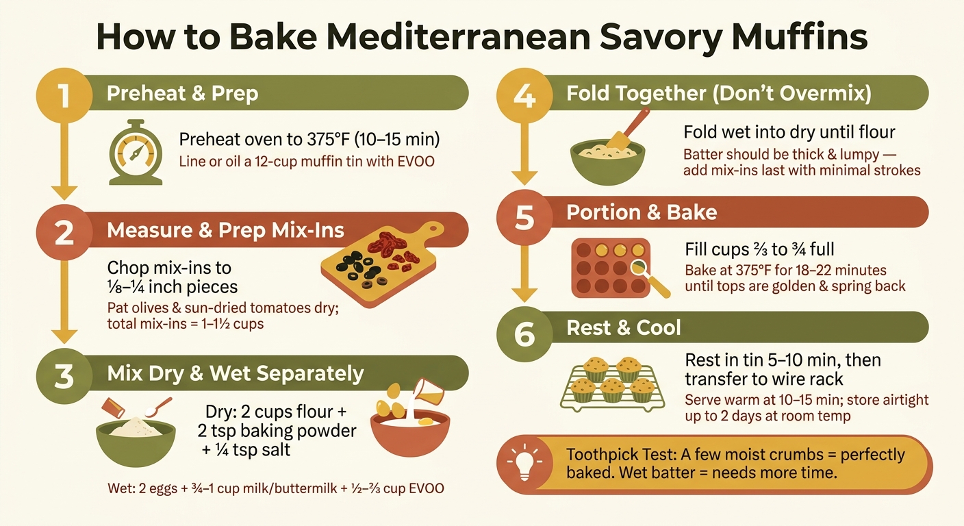How to Make Mediterranean Olive Oil Muffins: Step-by-Step Baking Guide