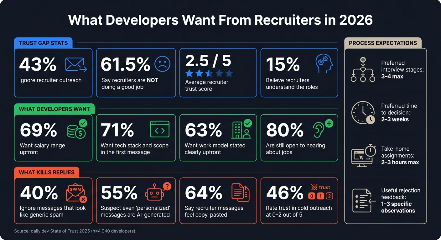 What Developers Want From Recruiters in 2026: Key Stats