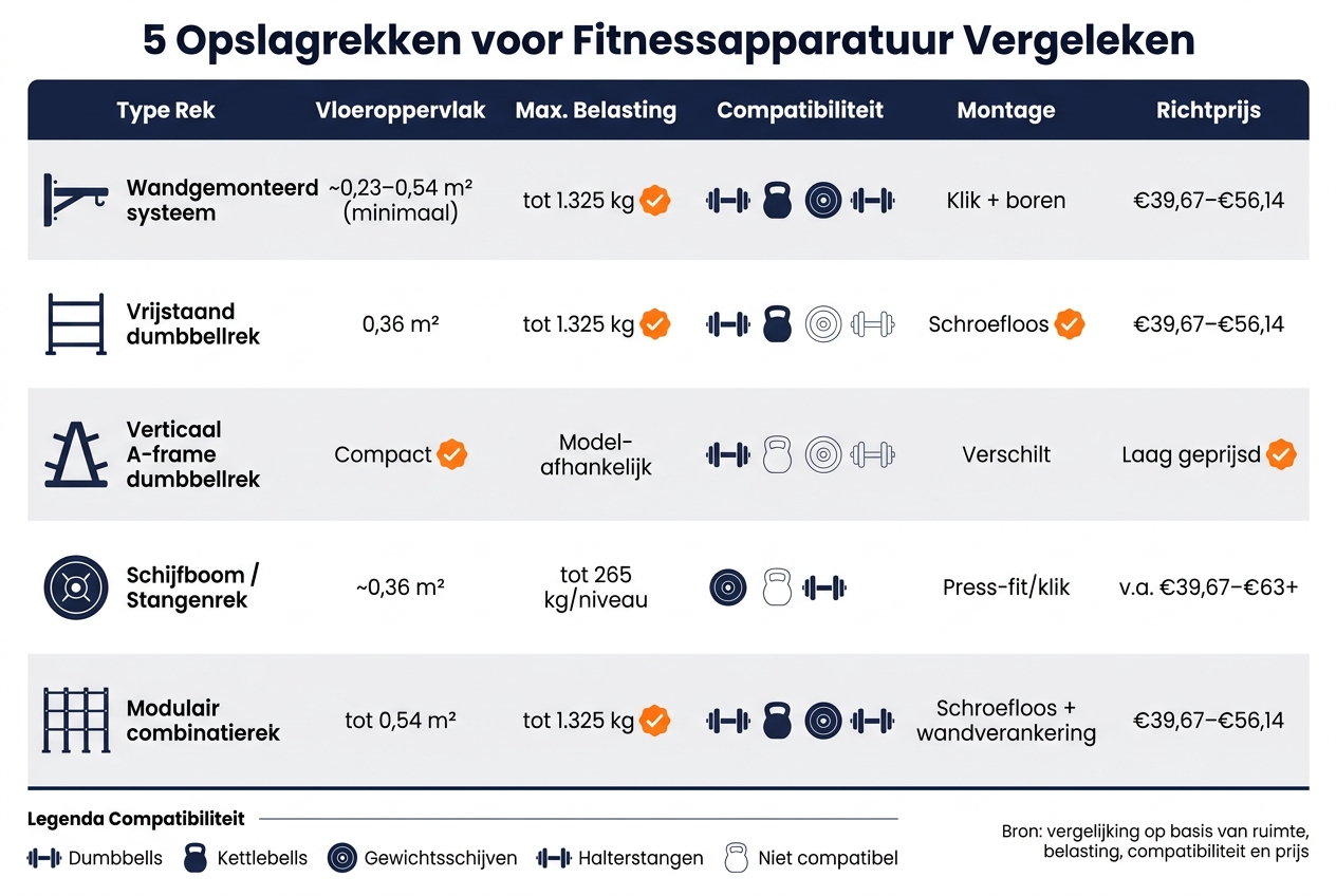 5 Opslagrekken voor Fitnessapparatuur Vergeleken