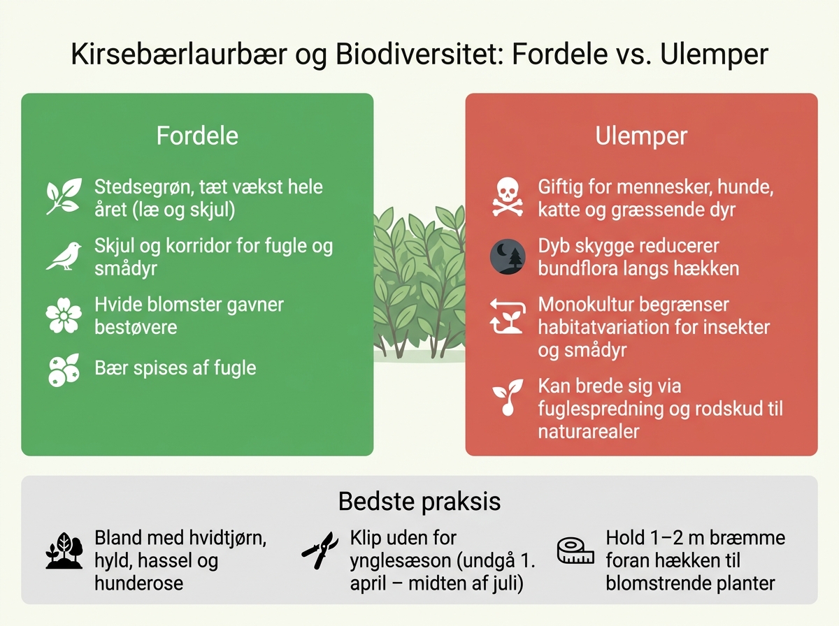 Kirsebærlaurbær: Fordele og Ulemper for Biodiversiteten
