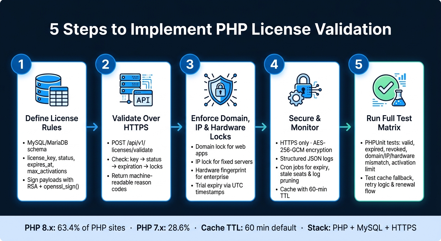 5 Steps to Implement PHP License Validation