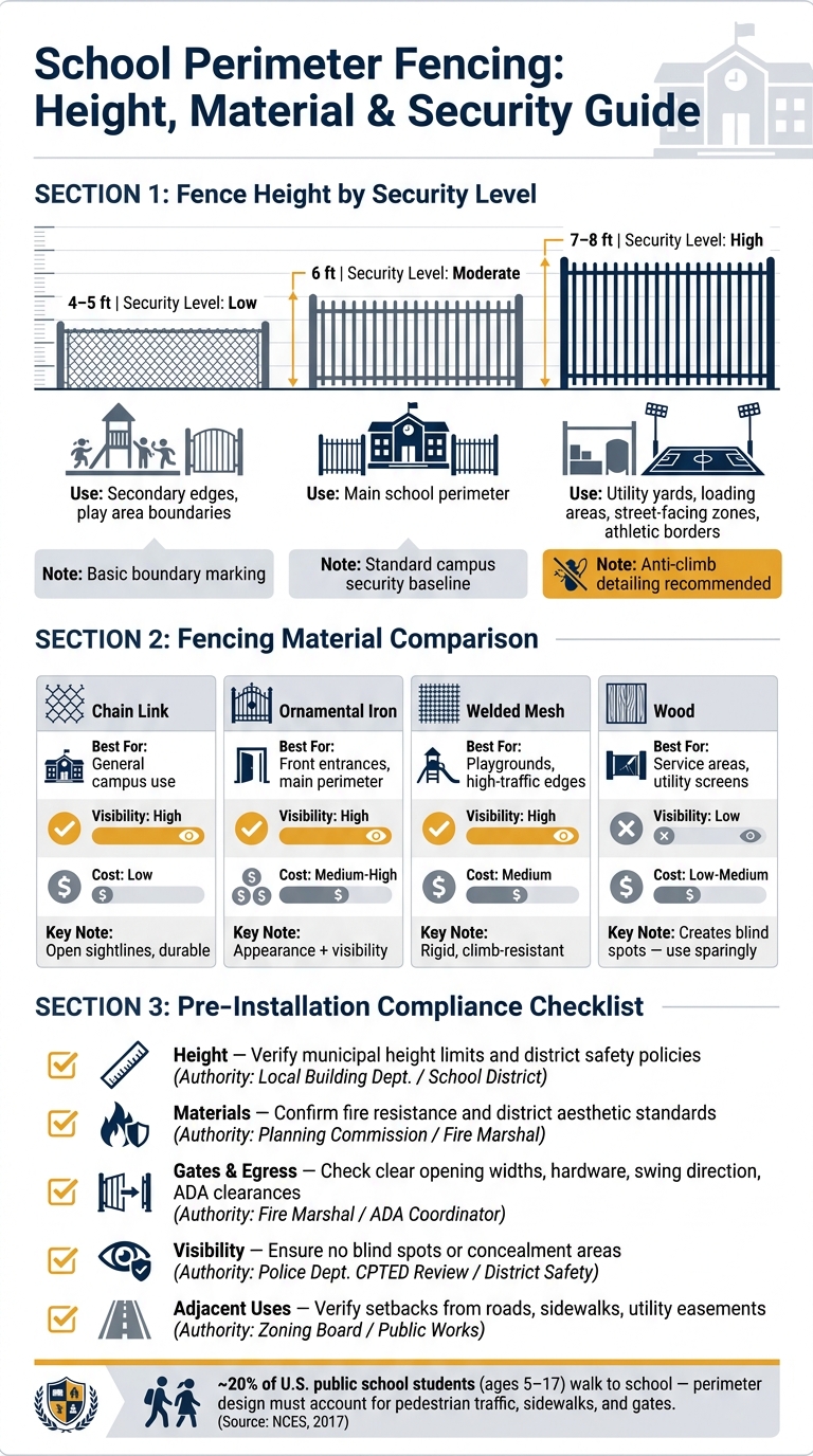 School Perimeter Fencing: Height, Material & Security Guide