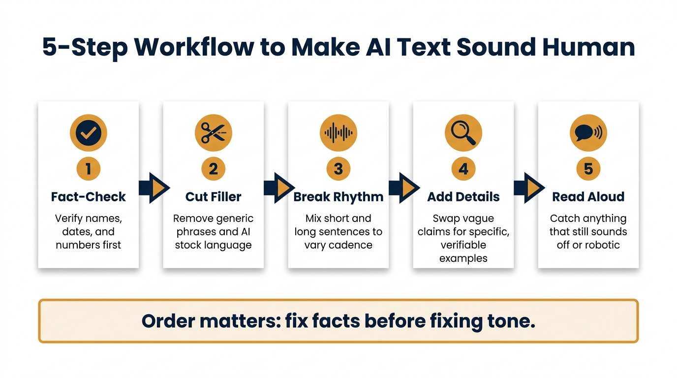 5-Step Workflow to Make AI Text Sound Human