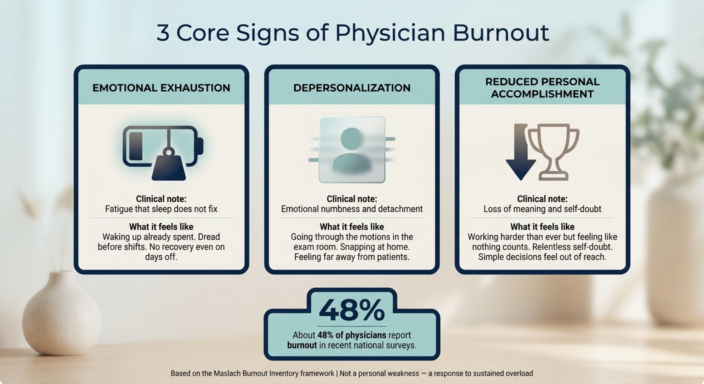 3 Core Signs of Physician Burnout (and What They Feel Like)