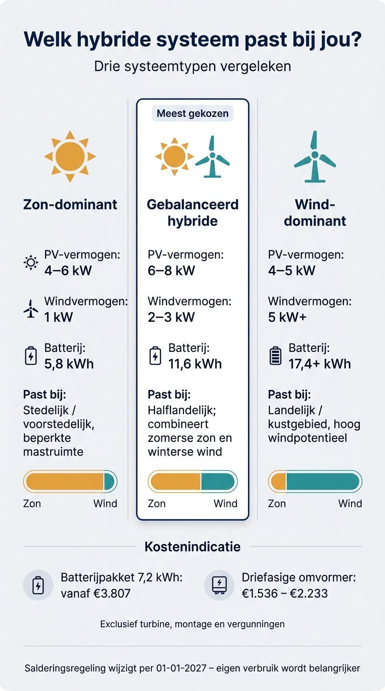 Hybride Zonne- en Windenergie: Systeemtypen Vergeleken