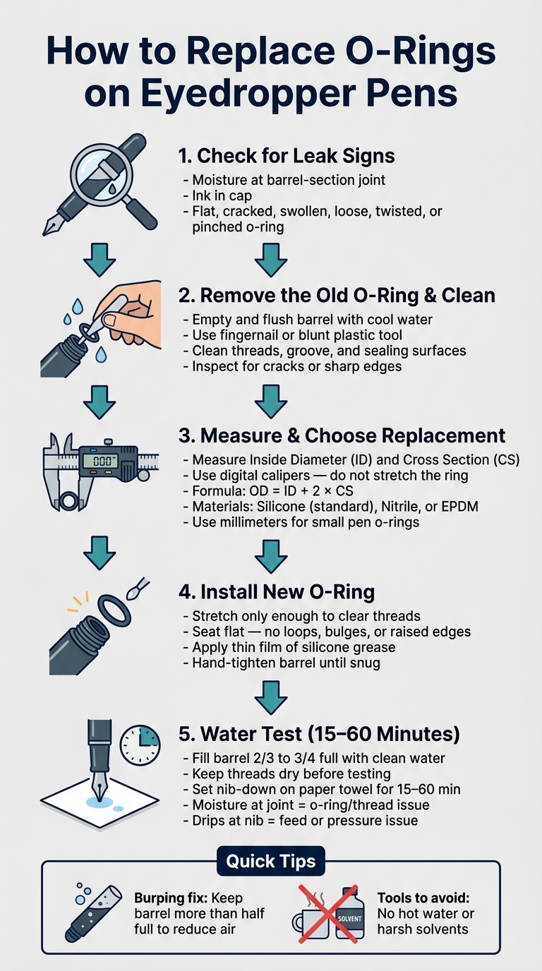 How to Replace O-Rings on Eyedropper Pens: 5-Step Visual Guide