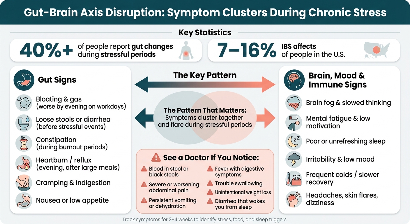 Gut-Brain Axis Disruption: Symptom Clusters During Chronic Stress