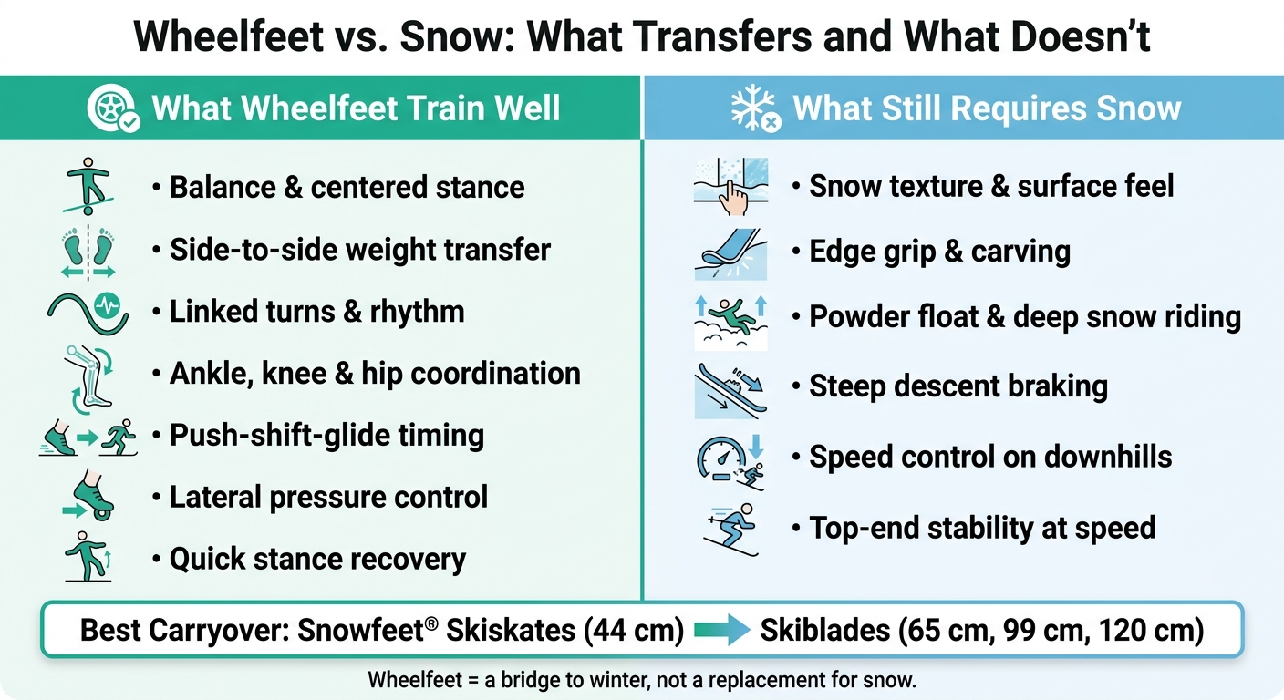 Wheelfeet vs. Snow: What Transfers and What Doesn't