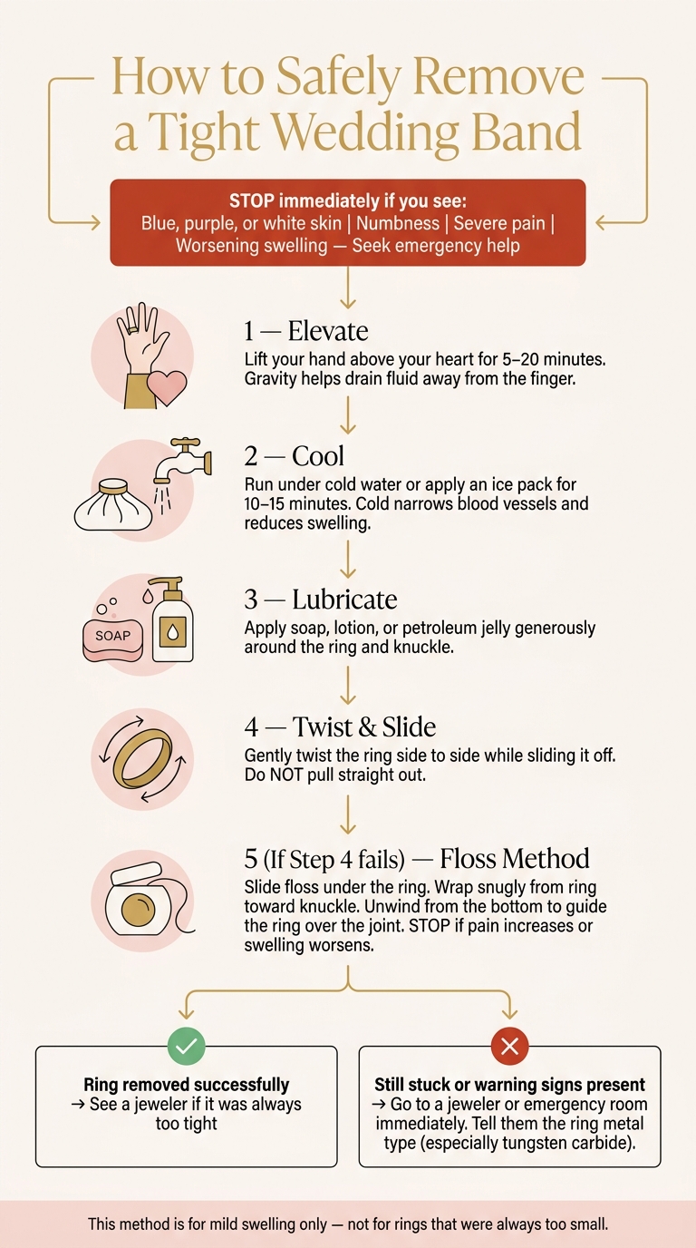 How to Safely Remove a Tight Wedding Band: Step-by-Step Guide
