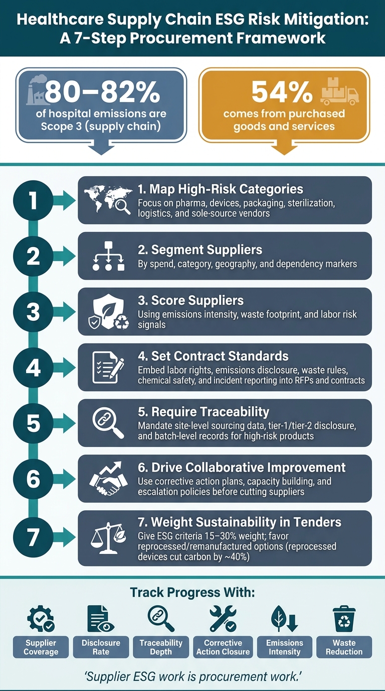 Healthcare Supply Chain ESG Risk Mitigation: 7-Step Procurement Framework
