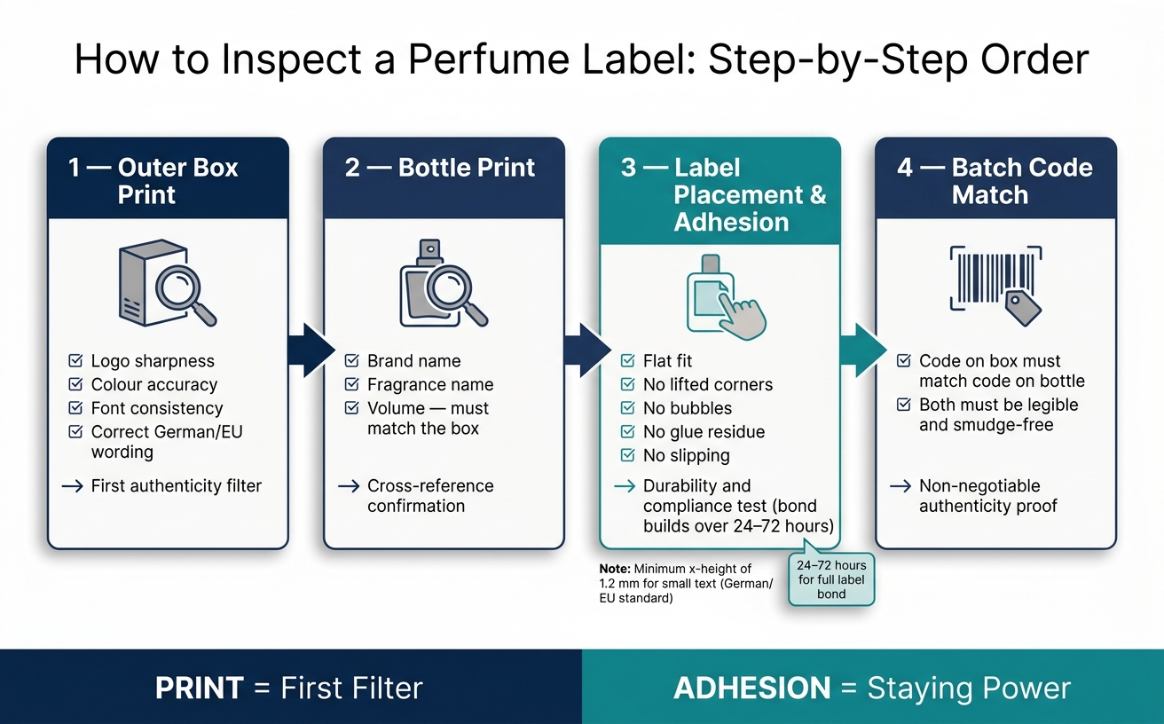 Label Inspection Order: Print First, Adhesion Second
