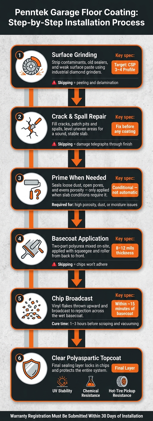Penntek Garage Floor Coating: Step-By-Step Installation Process