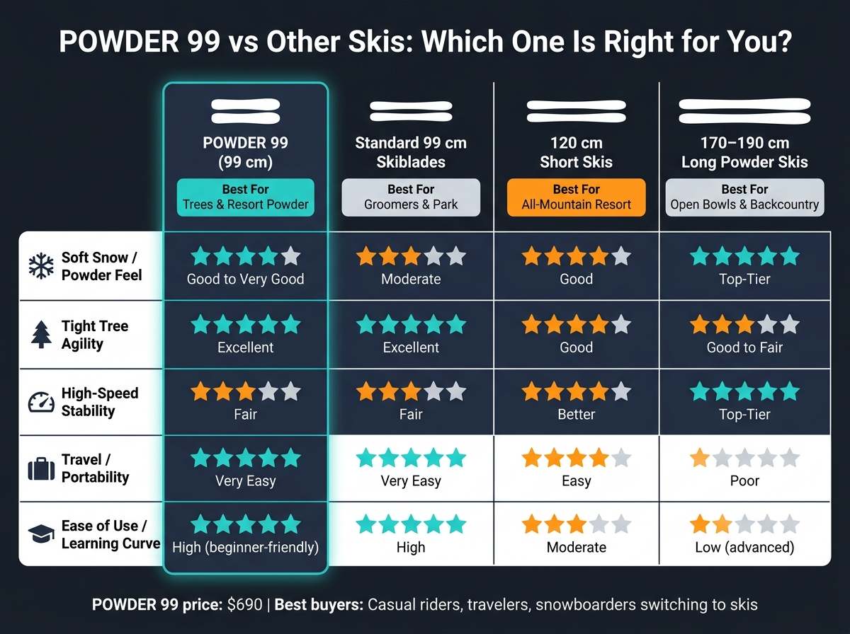 POWDER 99 vs Other Skis: Which One Is Right for You?