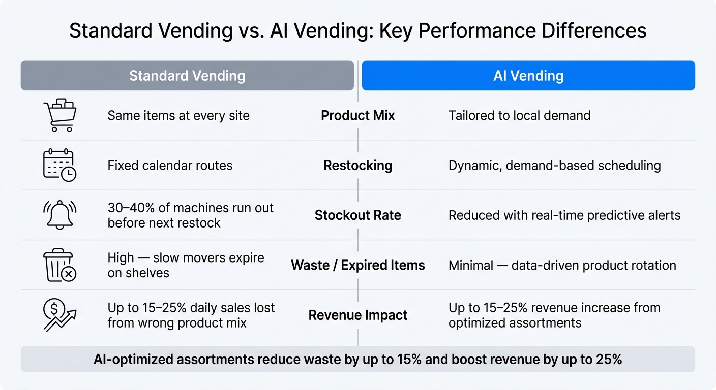 Standard Vending vs. AI Vending: Key Performance Differences