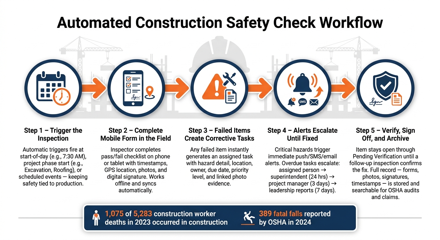 Automated Construction Safety Check Workflow: 5 Key Steps