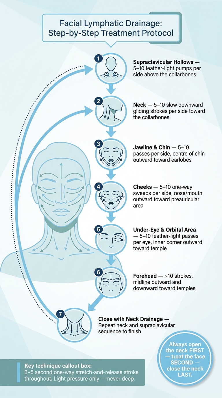 Facial Lymphatic Drainage Protocol: Step-by-Step Treatment Flow