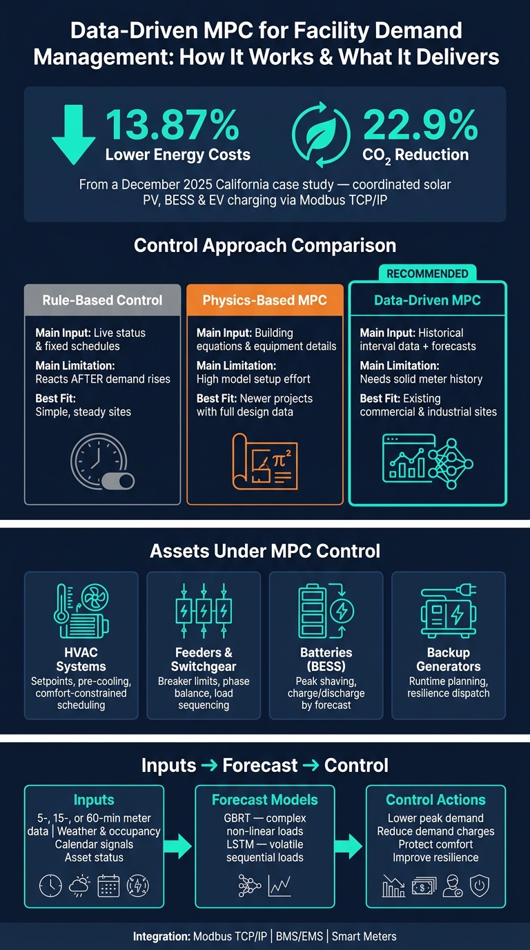 Data-Driven MPC vs. Rule-Based vs. Physics-Based Control: Which Fits Your Facility?