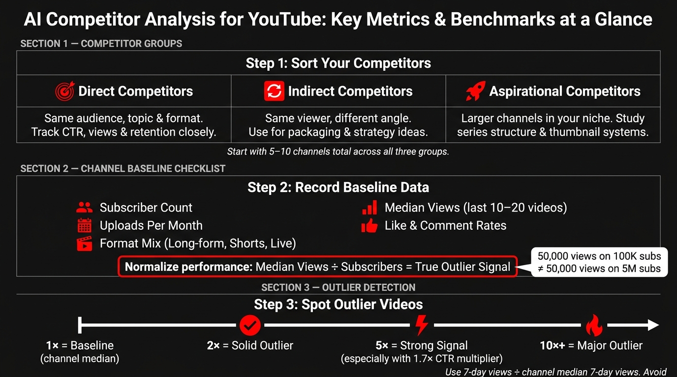AI Competitor Analysis for YouTube: Key Metrics & Benchmarks at a Glance