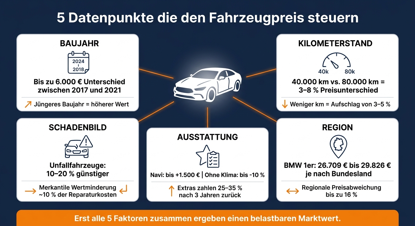 5 Faktoren die den Fahrzeugpreis bestimmen