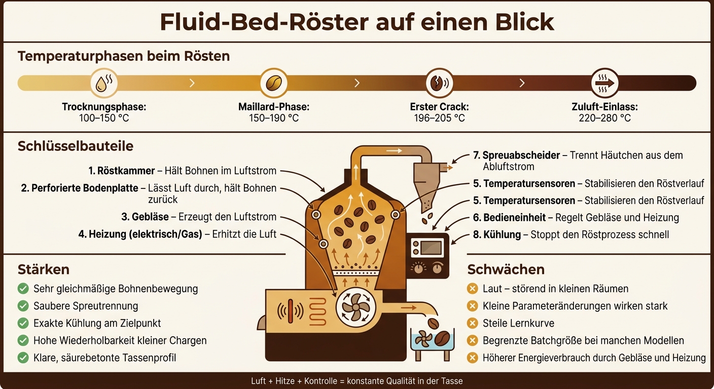 Fluid-Bed-Röster: Aufbau, Temperaturphasen & Stärken-Schwächen im Überblick
