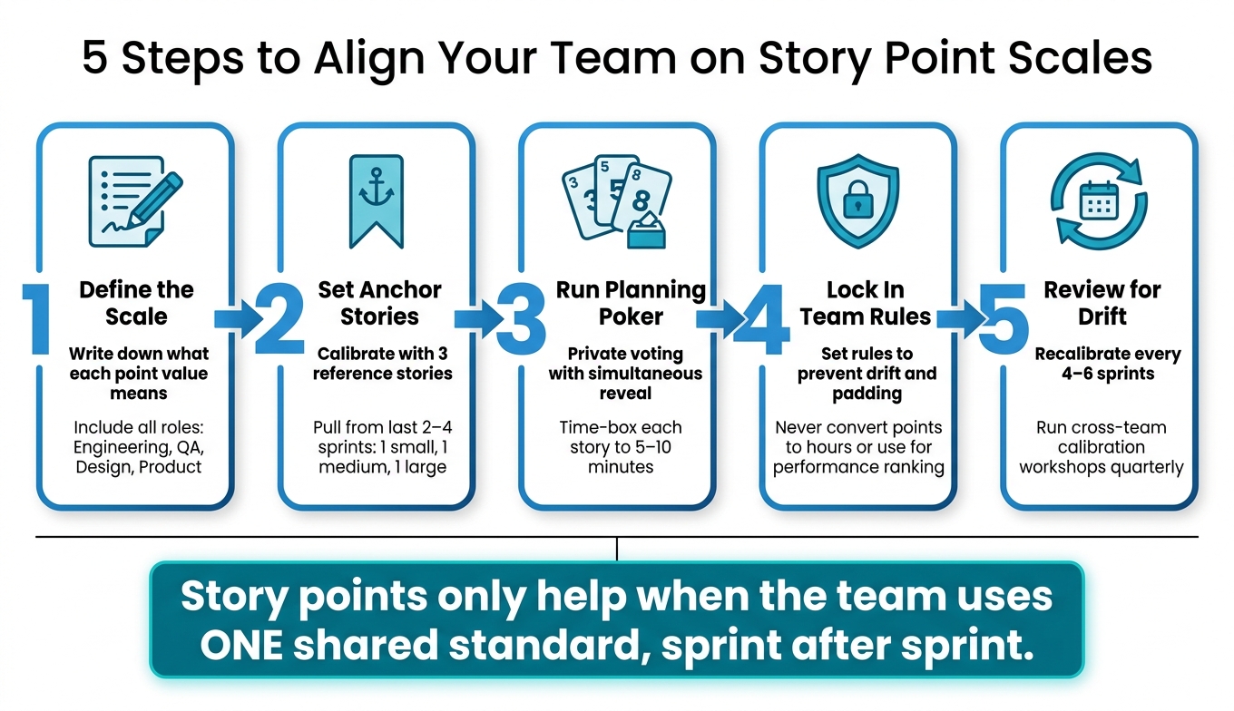 5 Steps to Align Your Team on Story Point Scales