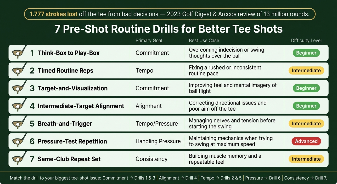 7 Pre-Shot Routine Drills for Better Tee Shots