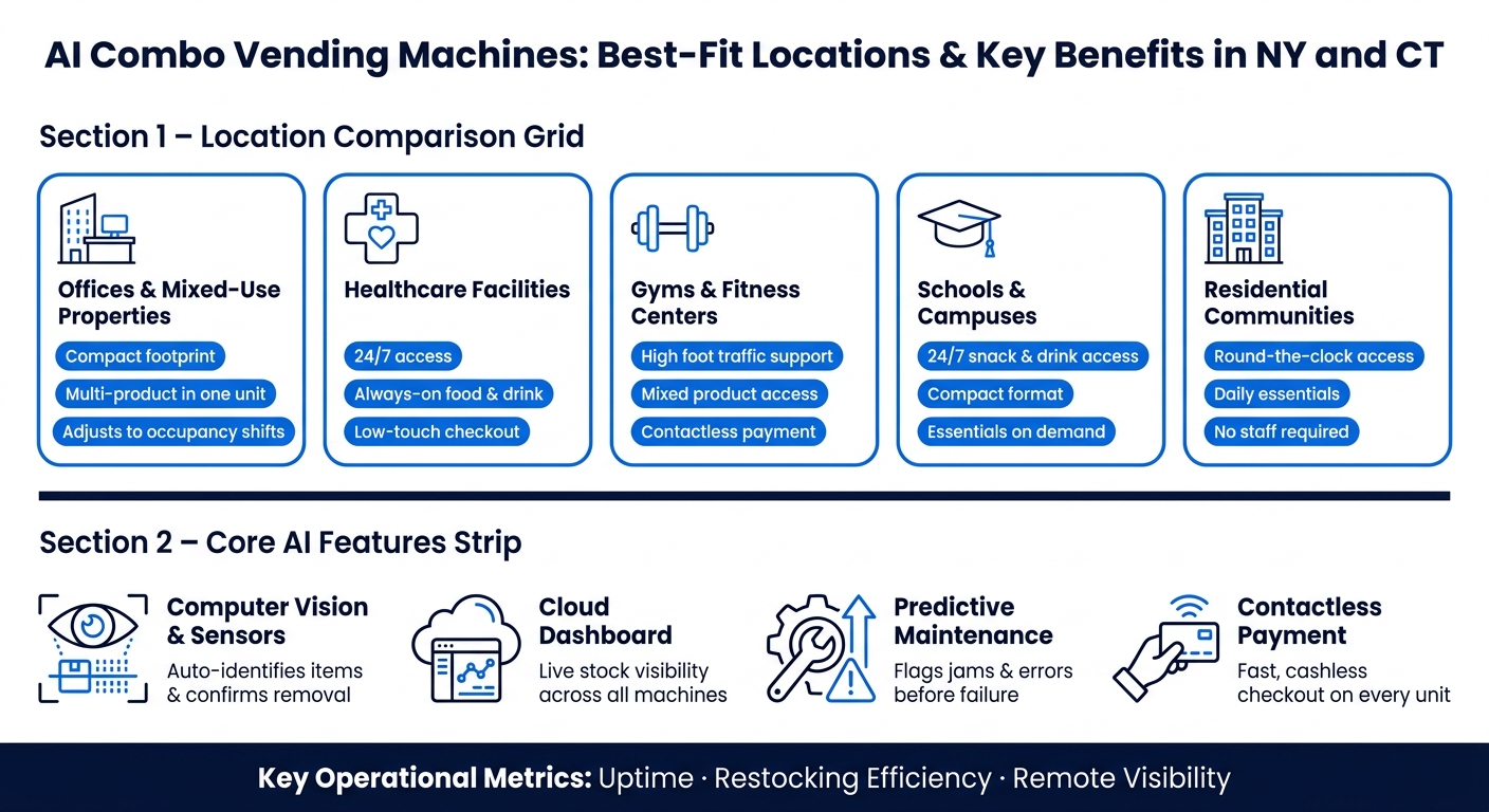 AI Combo Vending Machines: Best-Fit Locations & Key Benefits in NY and CT