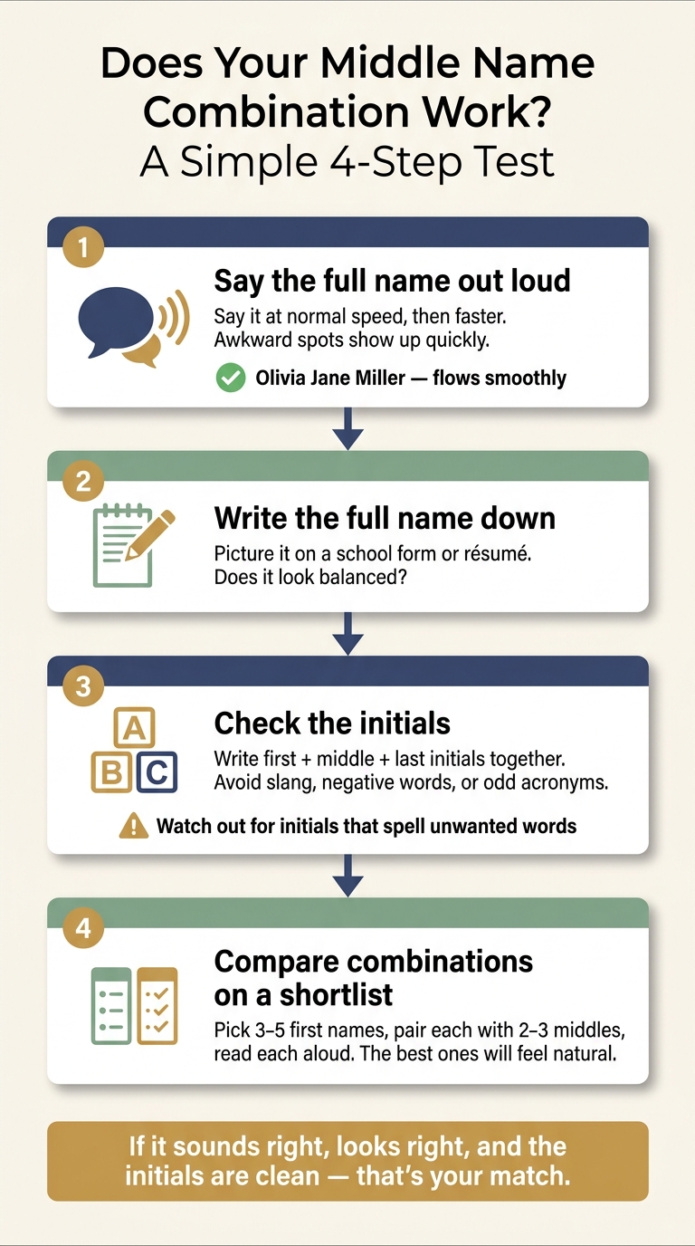 How to Pick the Perfect Middle Name: A 4-Step Test