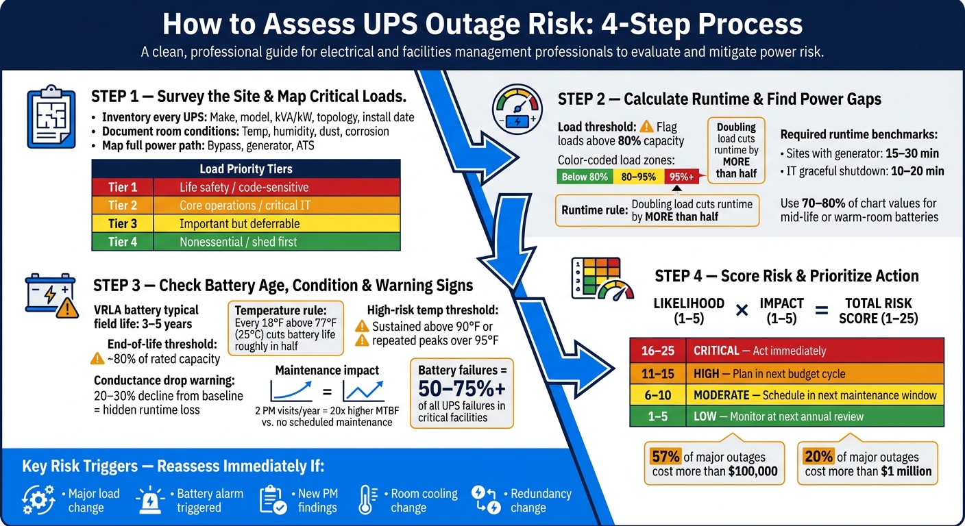 UPS Outage Risk Assessment: 4-Step Scoring Process