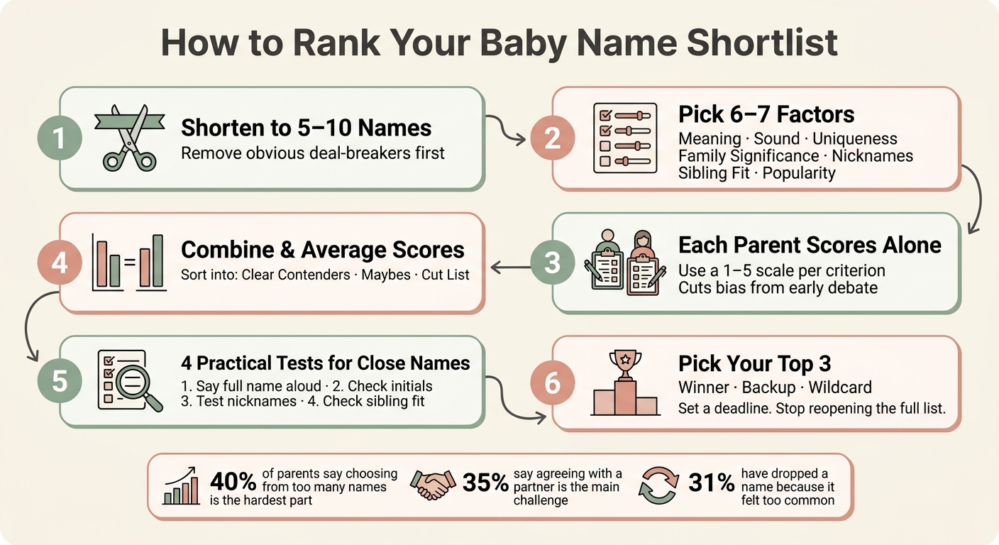 How to Rank Baby Names: A Step-by-Step Scoring System