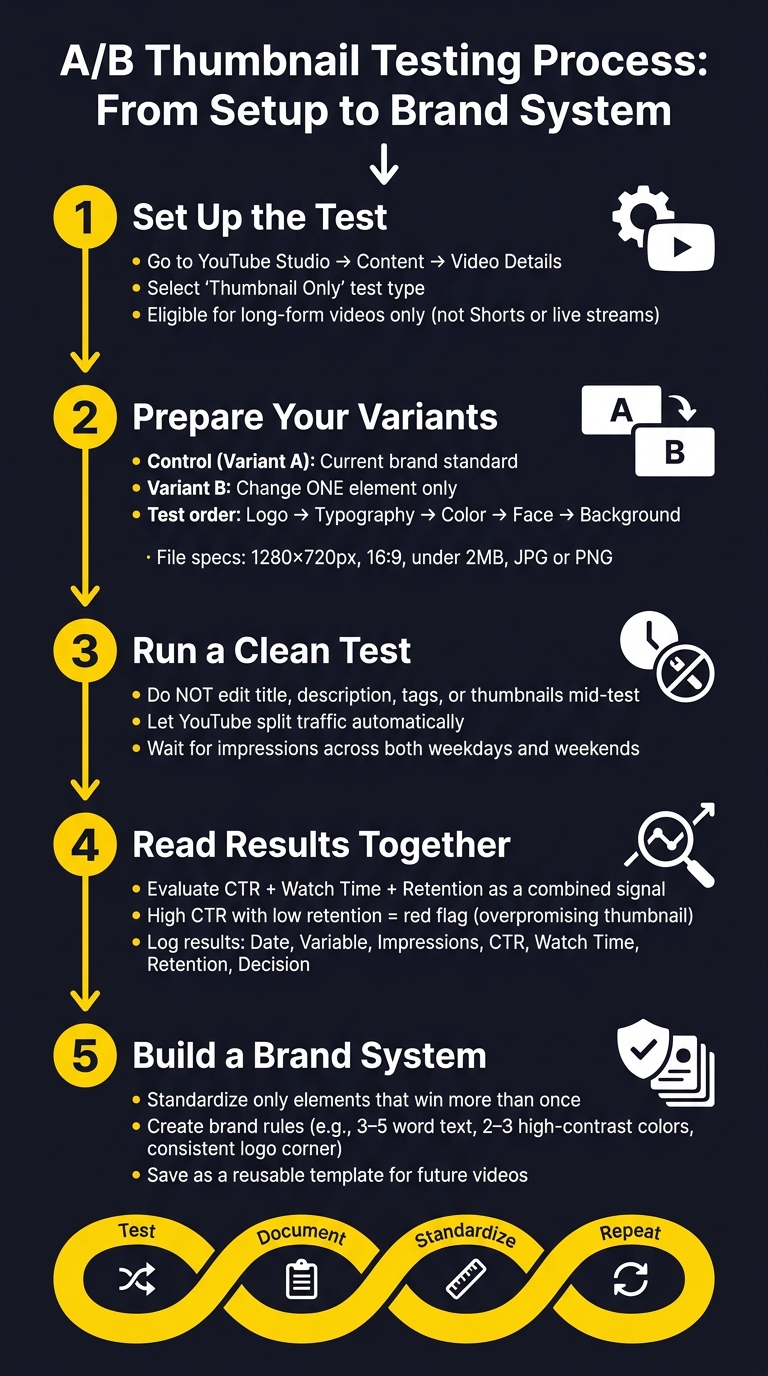 A/B Thumbnail Testing Process: From Setup to Brand System