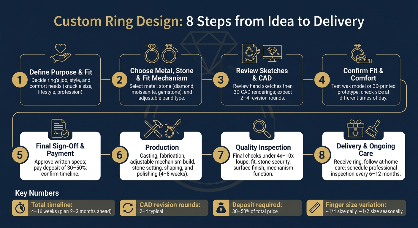 Custom Ring Design Process: 8 Steps from Idea to Delivery