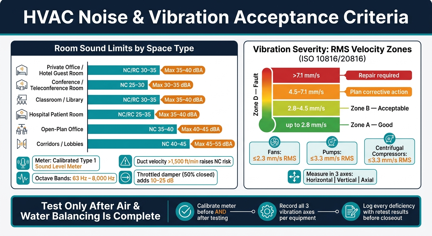 HVAC Noise & Vibration Acceptance Criteria: Key Thresholds at a Glance