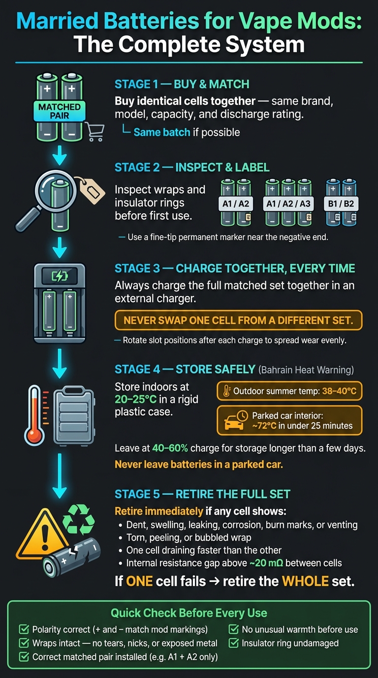 Married Batteries For Vape Mods: Guide 2 Married batteries for vape mods: complete safety system