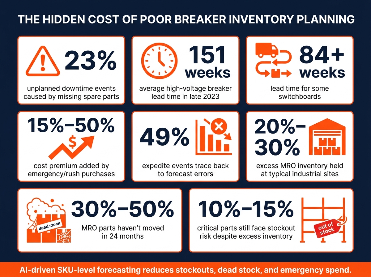 Breaker Inventory Planning: Key Stats & Cost of Poor Forecasting